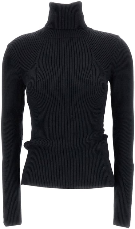 Junya Watanabe High-Neck Ribbed Turtleneck Sweater