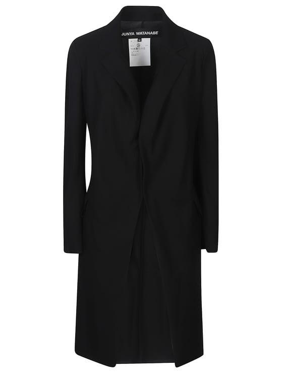 Junya Watanabe Black Flap Pockets Long Coat