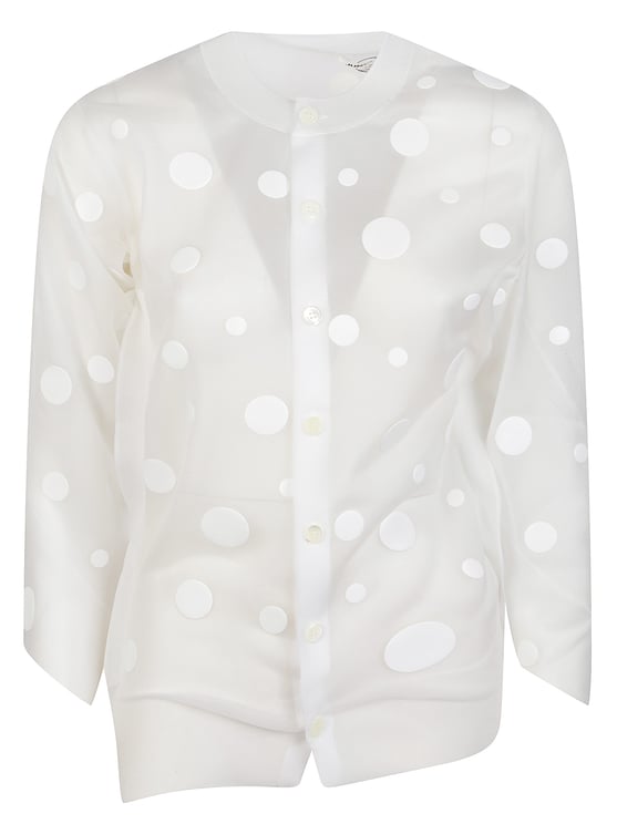 Junya Watanabe White Polka Dot Pattern Sweater