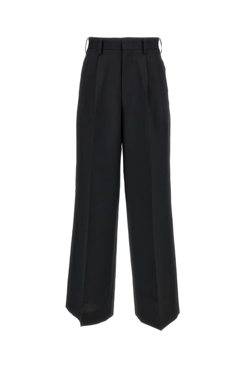 Junya Watanabe Black Tailored High-Rise Pressed Crease Formal Pants