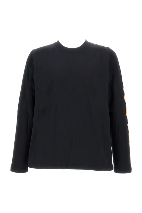 Junya Watanabe Long-Sleeve Crew Neck T-Shirt With Fluorescent Graphic Detail