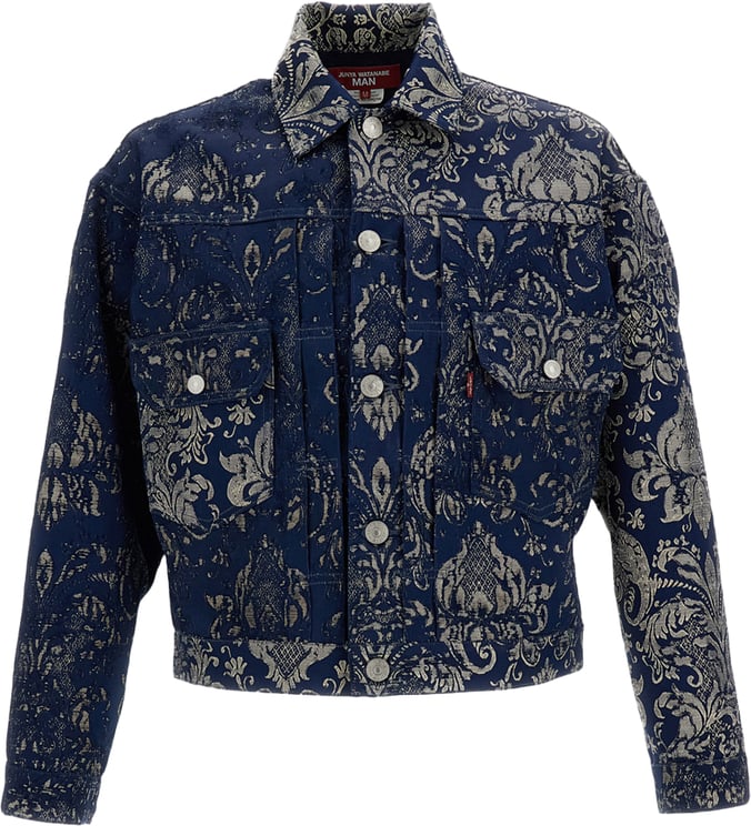Junya Watanabe Blue Watanabe Man Levi'S Damask Jacket