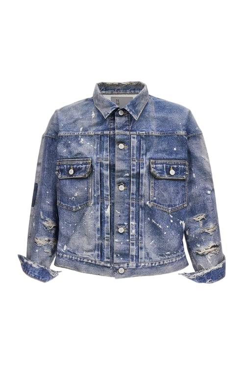 Junya Watanabe Trompe-L'Œil Denim Jacket With Adjustable Cuffs And Hem