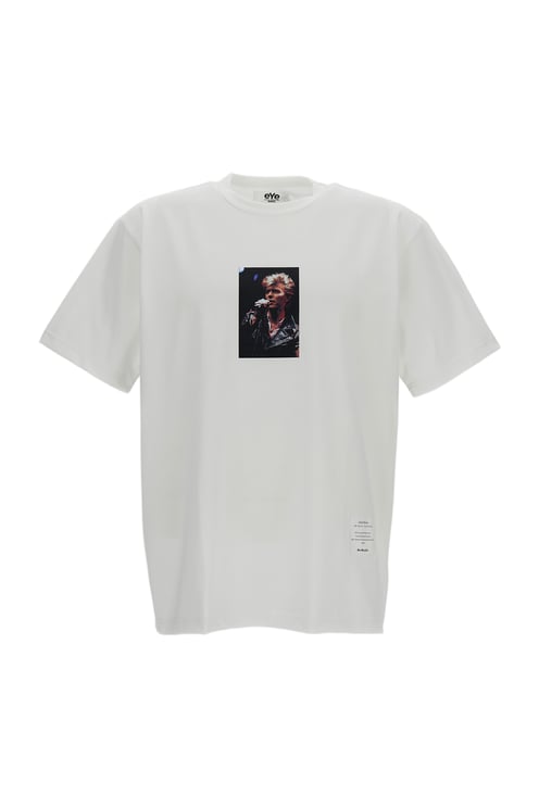 Junya Watanabe White Eye David Bowie Cotton T-Shirt