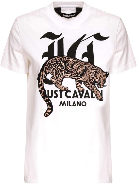 Just Cavalli T-Shirts And Polos White