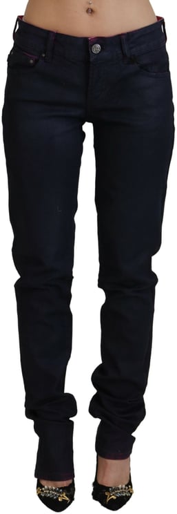 Just Cavalli Just Cavalli Black Low Waist Slim Fit Women Casual Denim Jeans