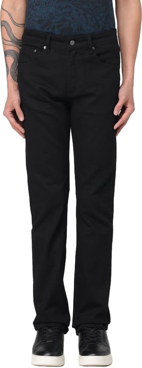 Just Cavalli Just Cavalli Black Cotton Straight-Leg Jeans