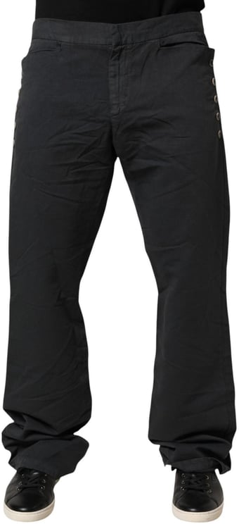 Just Cavalli Just Cavalli Black Straight Fit Mid Waist Denim Trouser Jeans