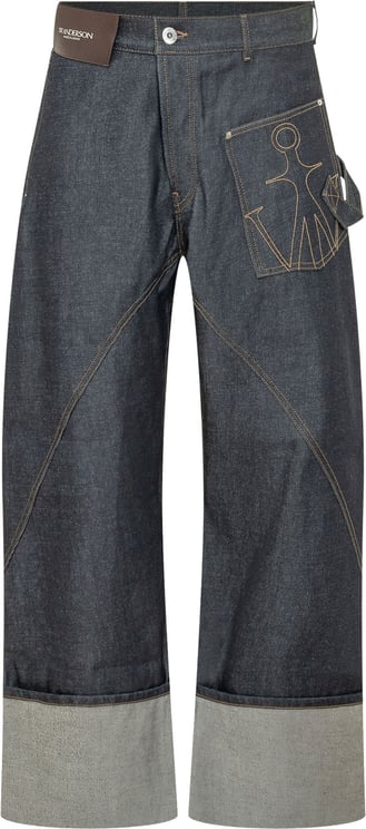 J.W. Anderson Jeans Workwear con Tasca Applicata