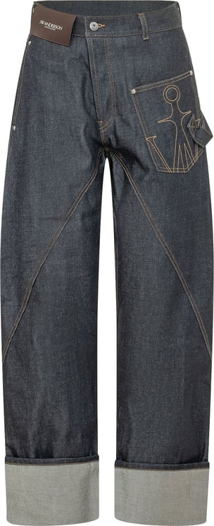 J.W. Anderson Jeans Twisted Workwear con Risvolto