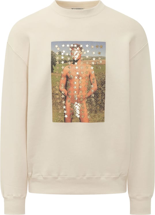 J.W. Anderson Felpa Star Man con Stampa