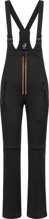 K-WAY Black Bochaine Softshell Bib Ski Pants