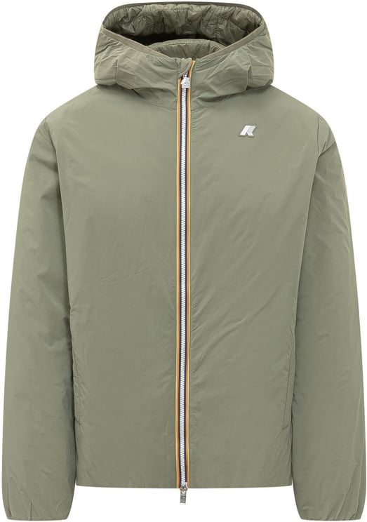 K-WAY Giacca con Cappuccio e Zip Frontale
