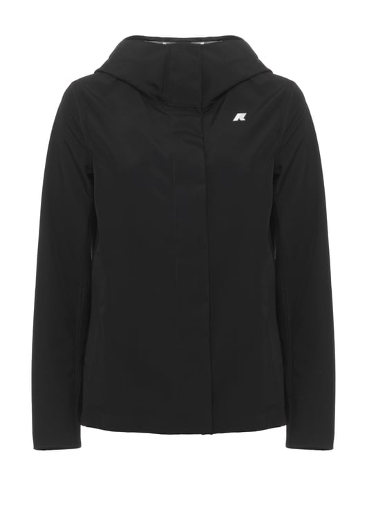 K-WAY Black Madalina Hooded Jersey Jacket