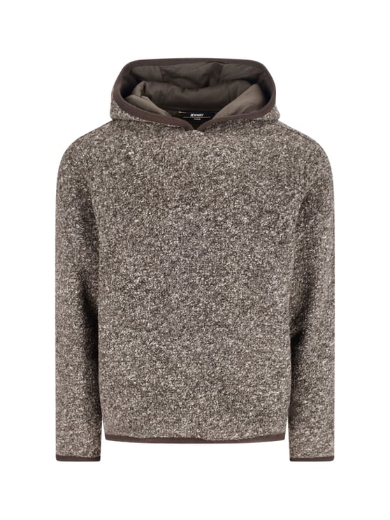 K-WAY Hooded Teddy Sweatshirt – Brown