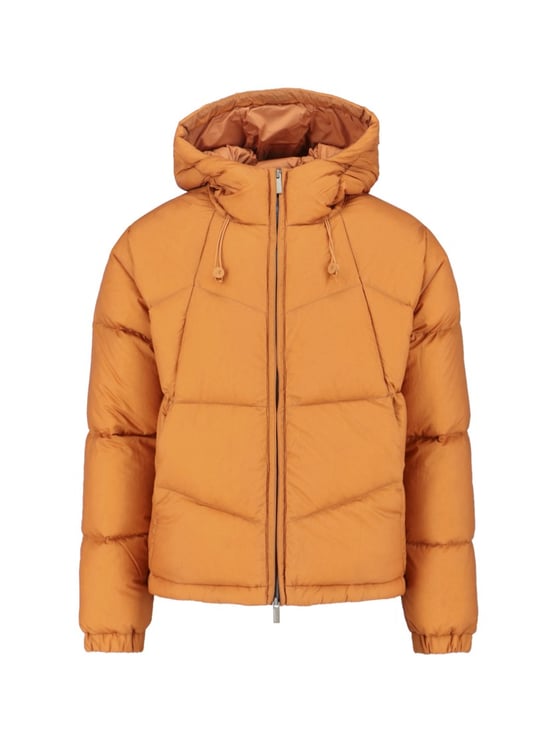 K-WAY Classic Orange Casual Jacket With High Collar