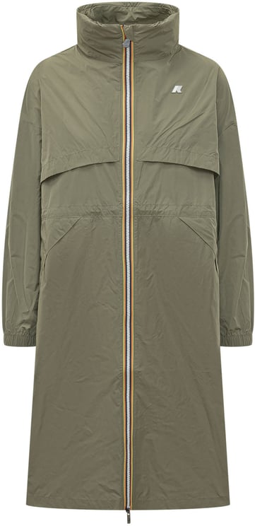 K-WAY Cappotto Aube Memory Touch con Zip