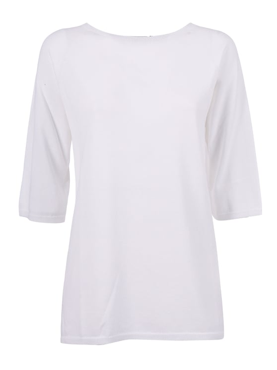 Kangra Seamless Round Neck Elbow Top