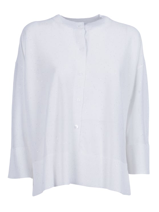 Kangra Three Quarter Sleeve Sequined Cardigan