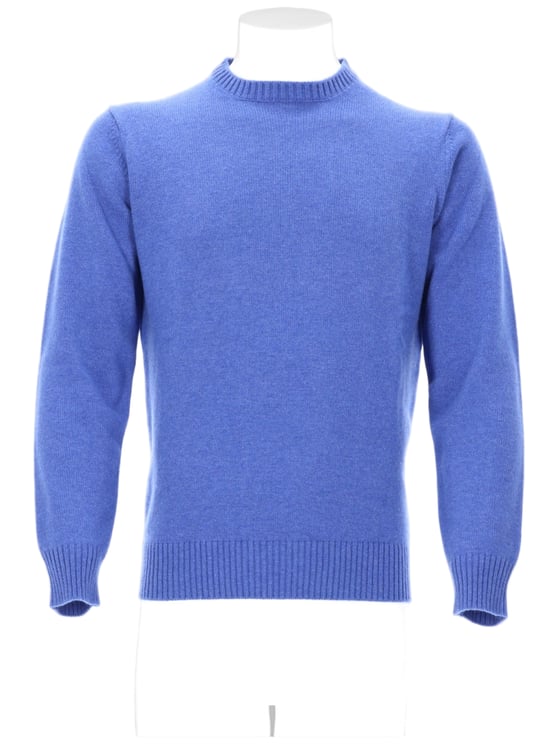 Kangra Blue Cashmere Knit Sweater