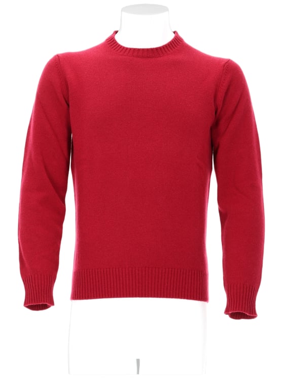 Kangra Red Cashmere Knit Sweater