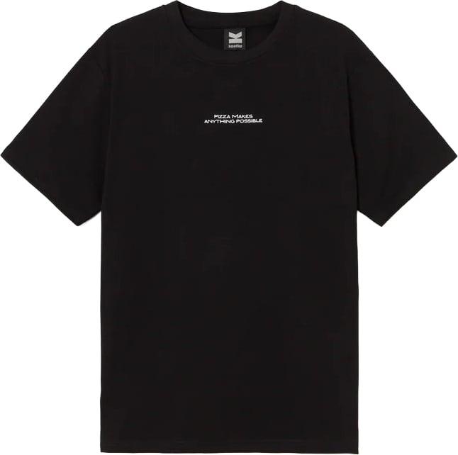 Kaotiko Kaotiko Pizza Makes Everything Regular T-Shirt Zwart