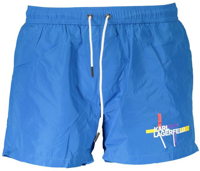 Karl Lagerfeld Karl Lagerfeld Azzurro Polyester Men's Swim Boxer