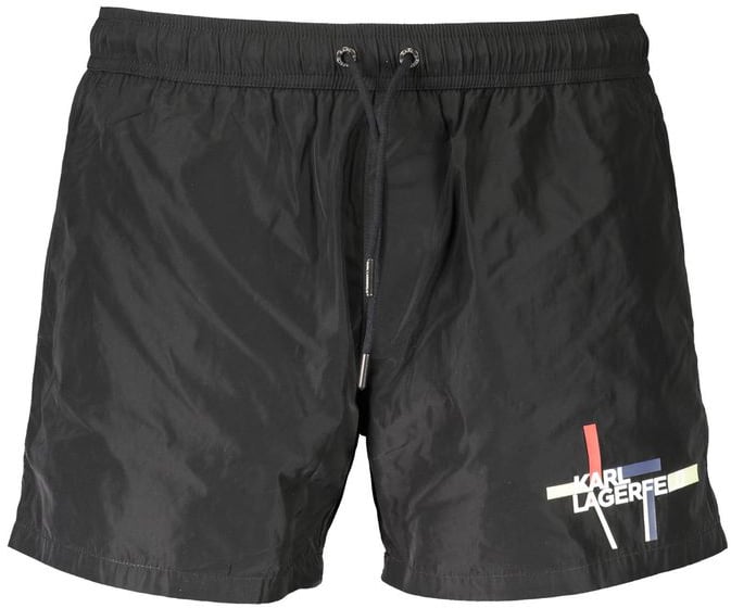 Karl Lagerfeld Karl Lagerfeld Black Polyester Men's Swim Boxer