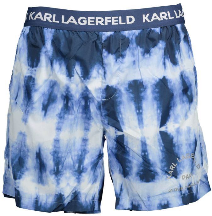 Karl Lagerfeld Karl Lagerfeld Azzurro Polyester Men's Swim Trunk