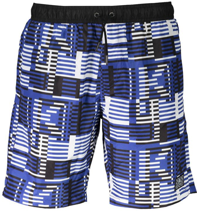 Karl Lagerfeld Karl Lagerfeld Blu Polyester Men's Swim Trunk