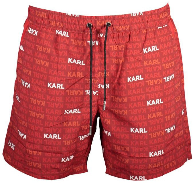 Karl Lagerfeld Karl Lagerfeld Rosso Polyester Men Swim Boxer