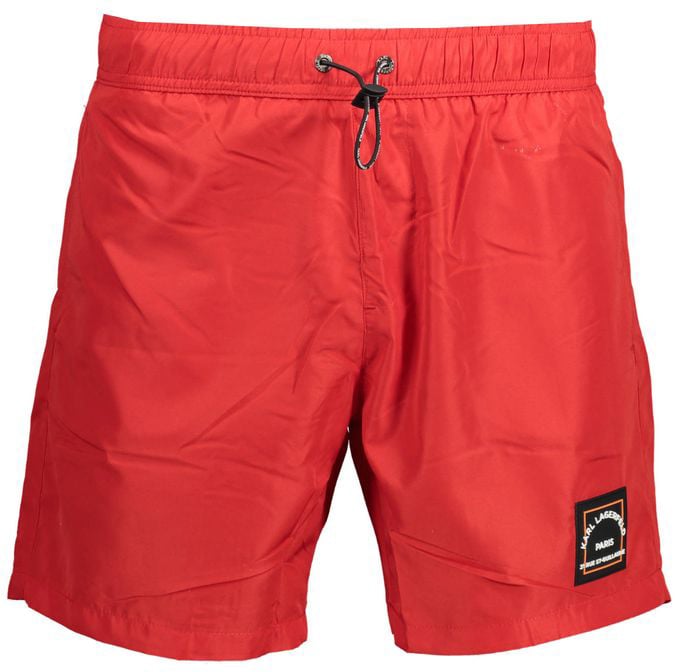 Karl Lagerfeld Karl Lagerfeld Rosso Polyester Men's Swim Boxer