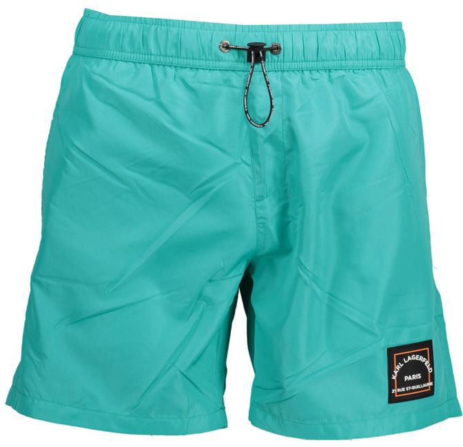 Karl Lagerfeld Karl Lagerfeld Verde Polyester Men's Swim Boxer