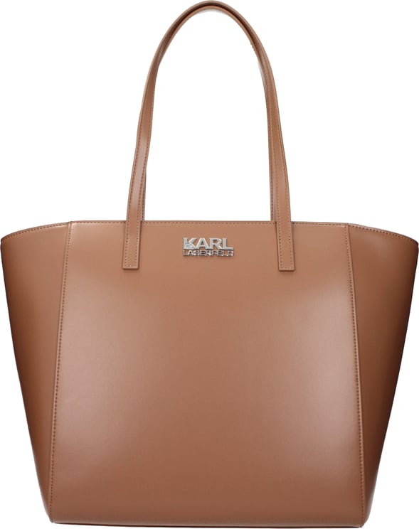 Karl Lagerfeld Karl Lagerfeld Brown Polyethylene Shoulder Bag