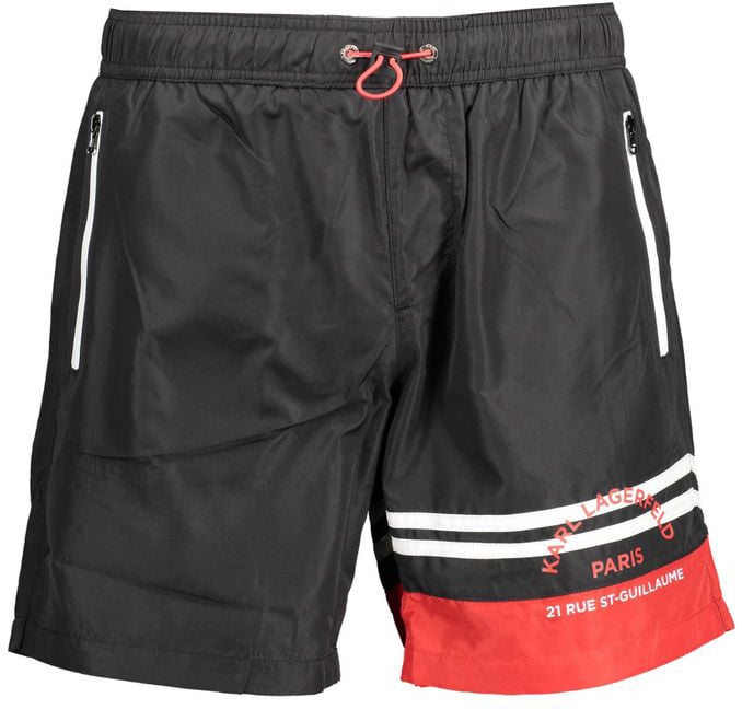 Karl Lagerfeld Karl Lagerfeld Black Polyester Men's Swim Boxer