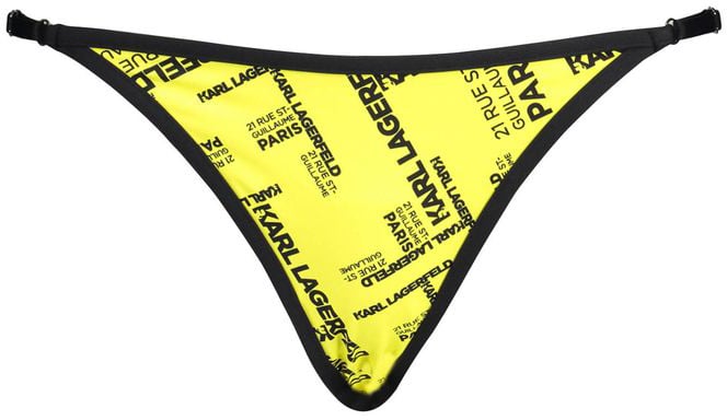 Karl Lagerfeld Karl Lagerfeld Yellow Polyamide Women's Swim Brief