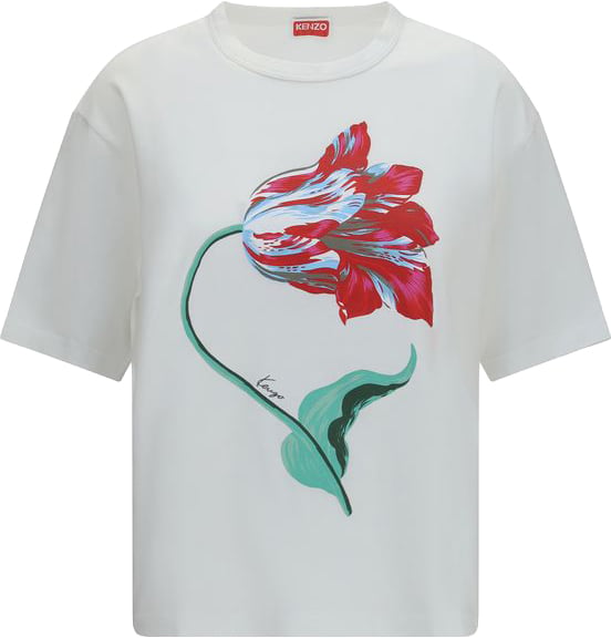 Kenzo Kenzo White Cotton T-Shirt