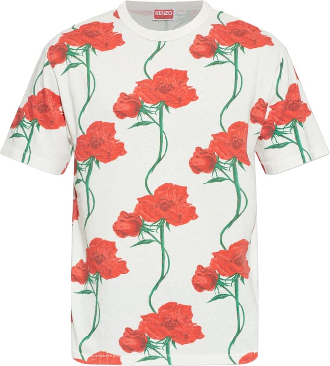 Kenzo Relaxed Fit Floral Print T-Shirt