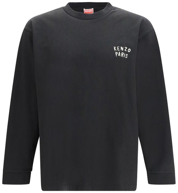 Kenzo Kenzo Black Cotton Long Sleeve T-Shirt