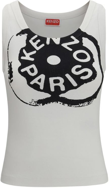 Kenzo Kenzo White Cotton Tank Tops