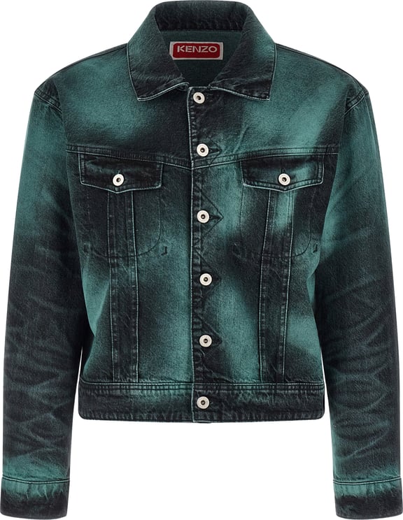 Kenzo Kenzo Gray Cotton Denim Jacket