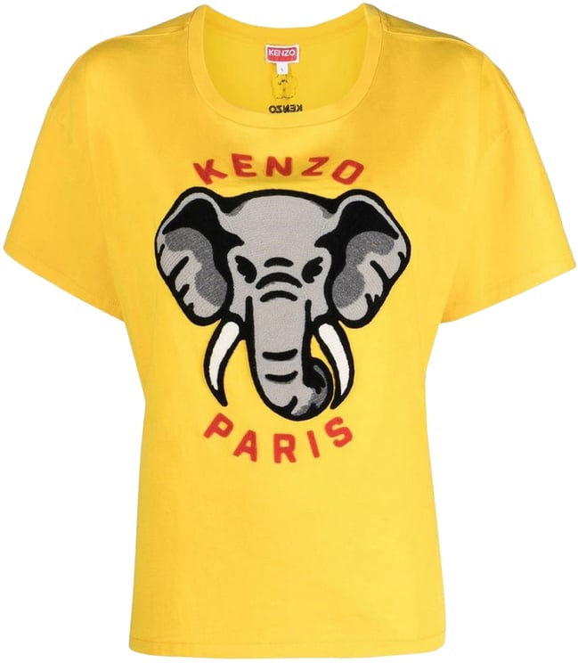Kenzo Elephant Logo Relaxed Fit T-shirt