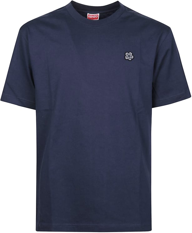 Kenzo Gots Boke Flower Embroidered Classic T-shirt Blue