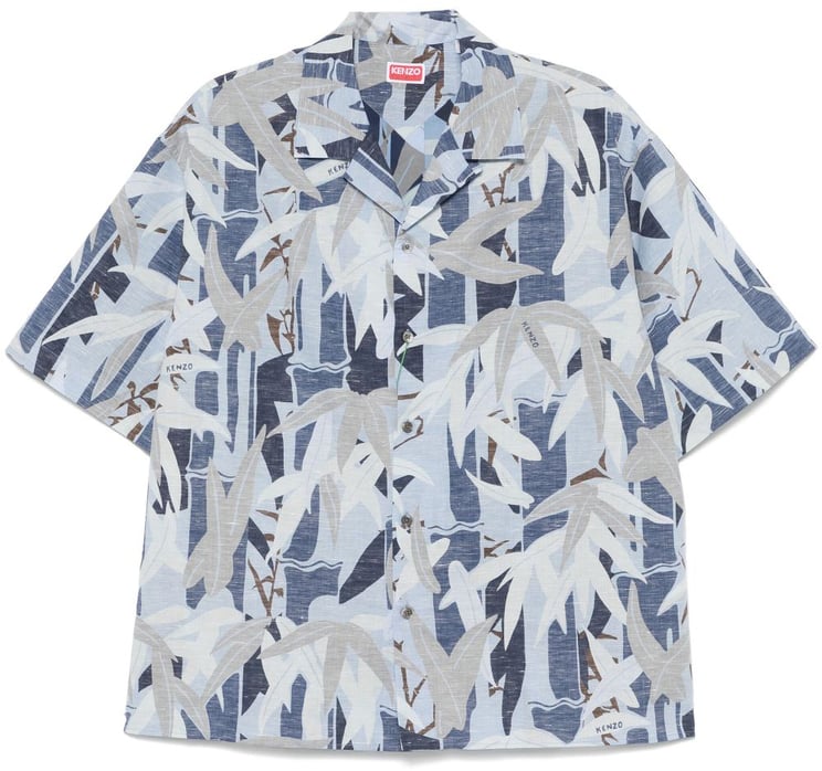 Kenzo Short-Sleeved Camp Collar Shirt
