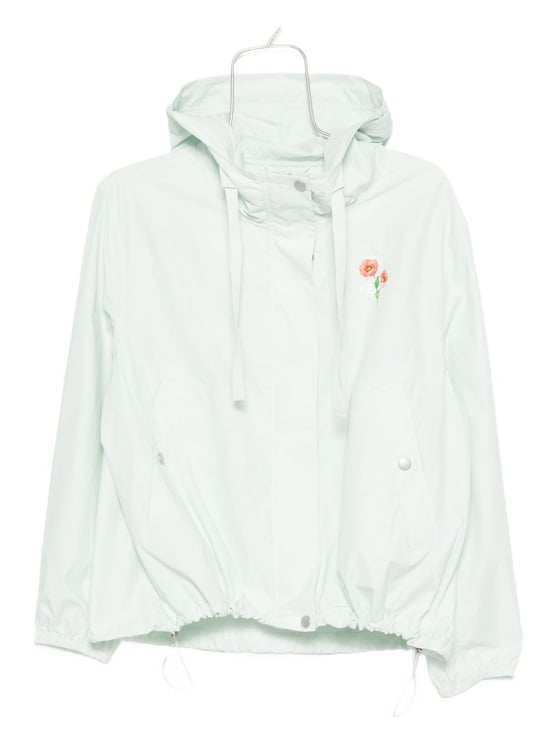 Kenzo Hooded Casual Jacket with Floral Accents