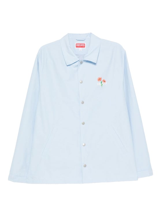 Kenzo Light Blue Floral Print Jacket