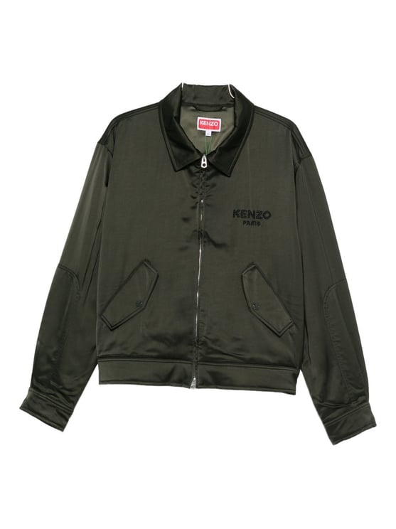 Kenzo Dark Green Satin Jacket