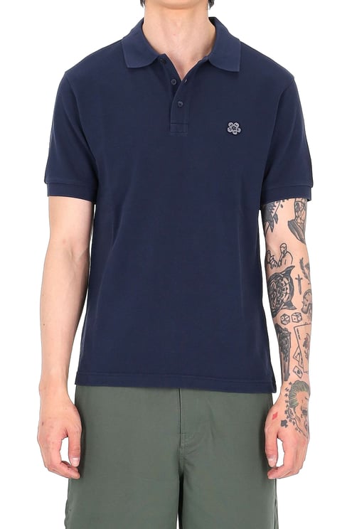 Kenzo Slim Boke Flower Cotton Piquet Polo Shirt