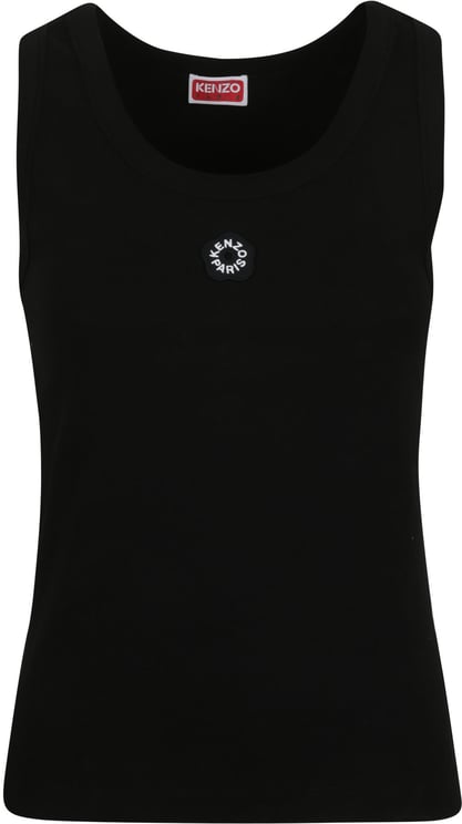 Kenzo Gots Boke Flower 2.0 Embroidered Tank Top Black