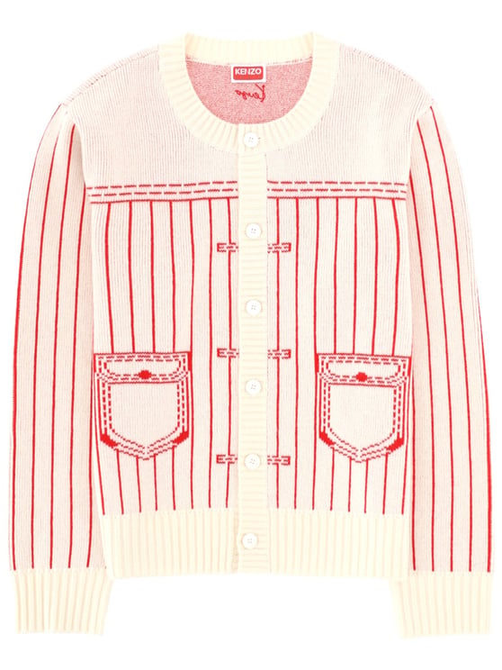 Kenzo Trompe L'Oeil Knitted Cardigan